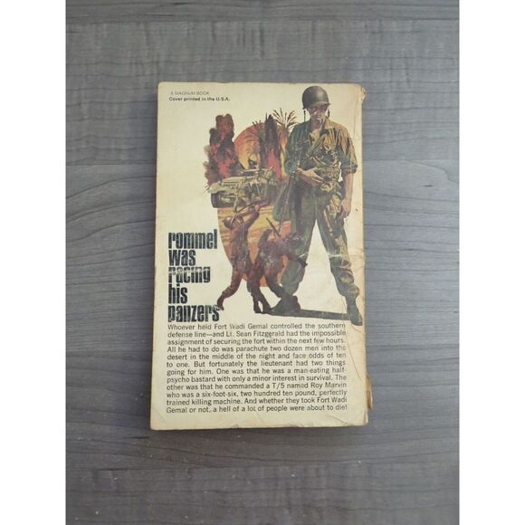 THE FIRST BLOOD by Lou Cameron WW2 Military Fiction 1971 Vintage Paperback - Picture 2 of 4